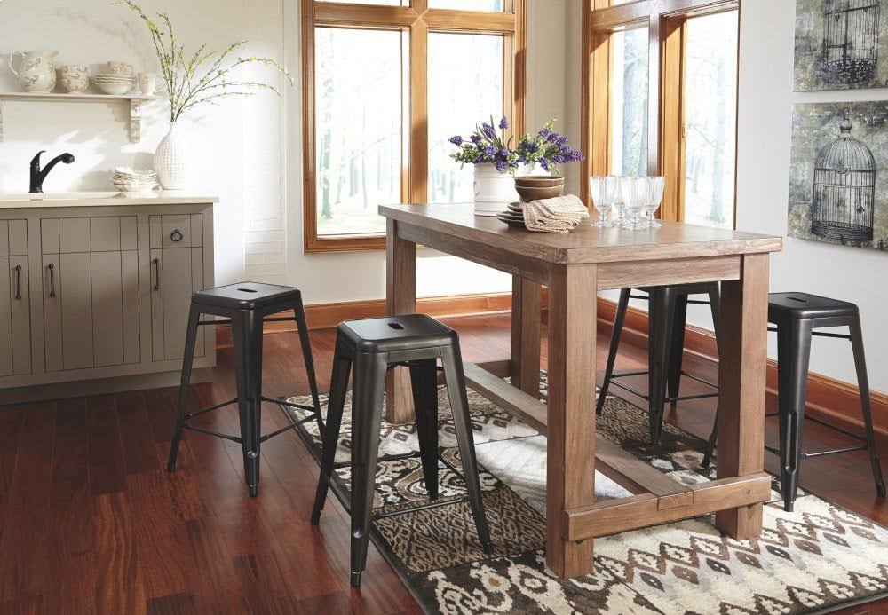 26 Barstool Set of 4 Gray Z279313