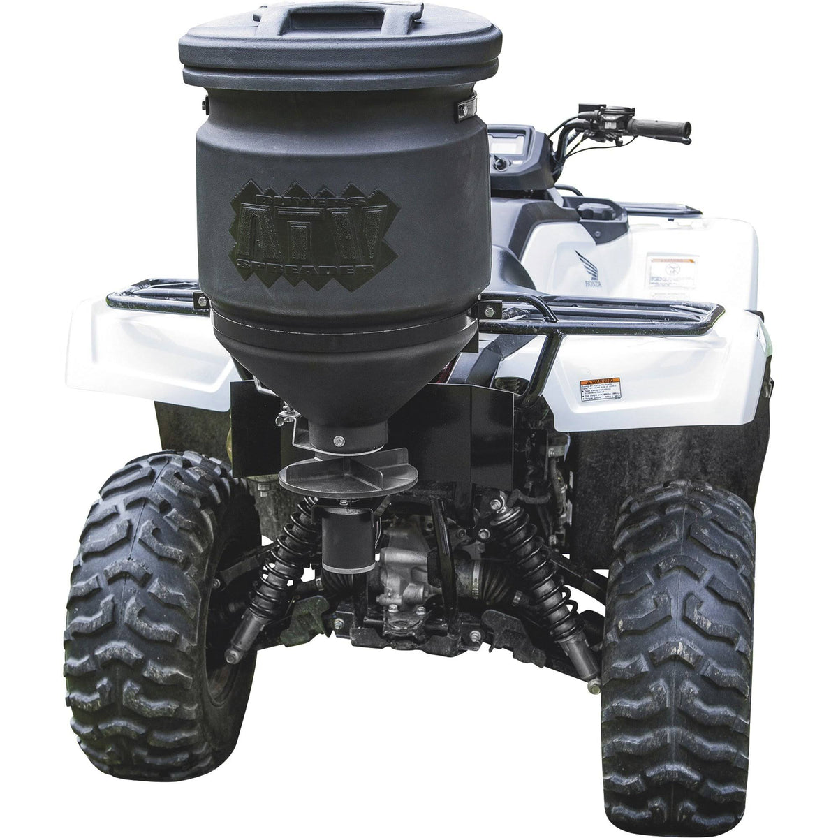 15-Gallon ATV Broadcast Spreader with Rain Cover E548