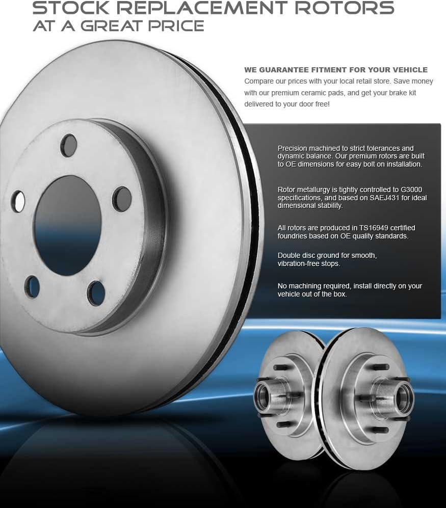 Brake Rotors with Ceramic Pads and Hardware N890009