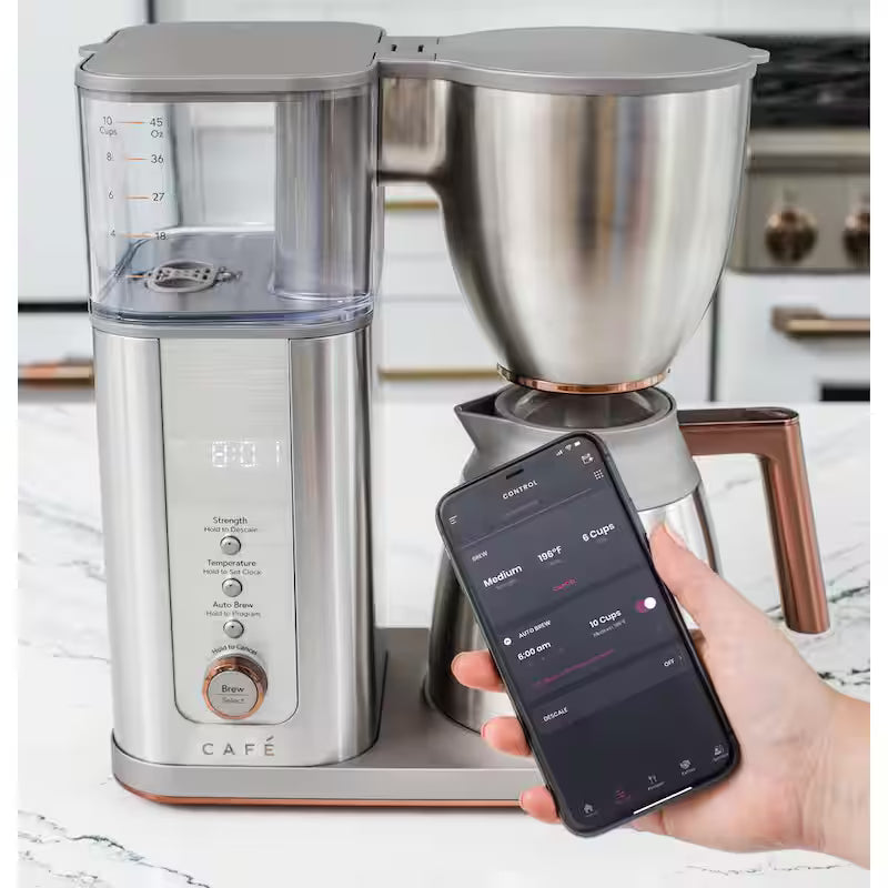 10 Cup Stainless Steel Drip Coffee Maker with Thermal Carafe Z1659