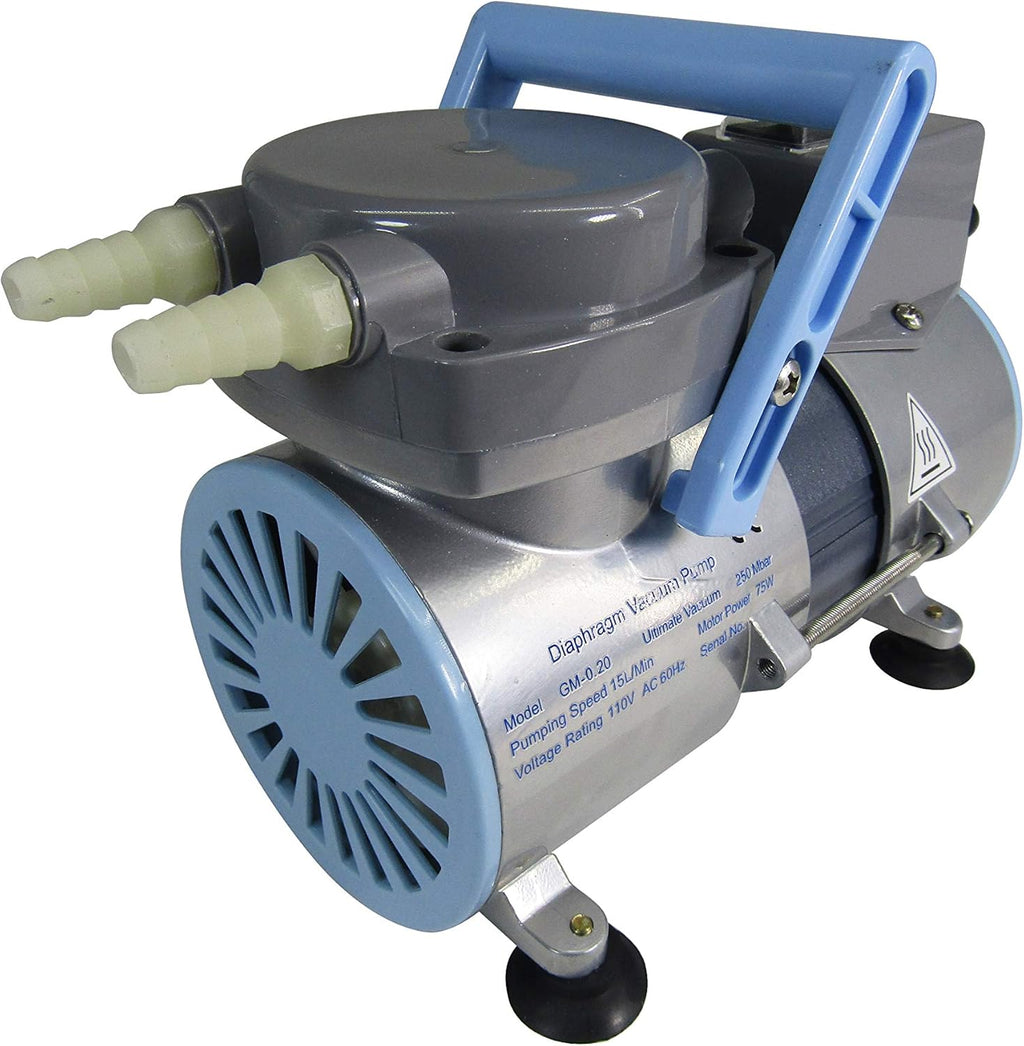 Oilless Diaphragm Vacuum Pump 12L/min 0.5CFM 110V US Plug B65300