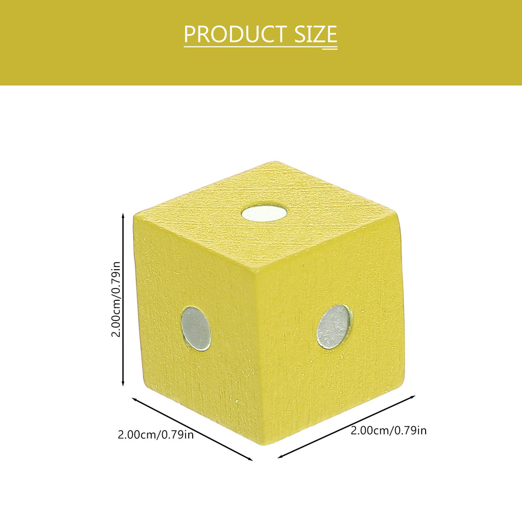 20 Pcs Magnetic Wooden Cube Blocks Z75313