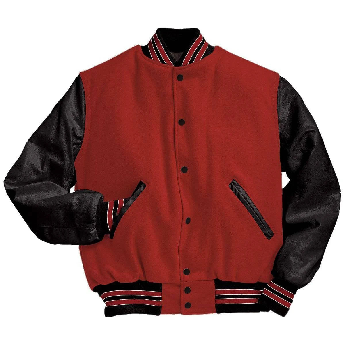 Scarlet Black Varsity Jacket 2XL A617