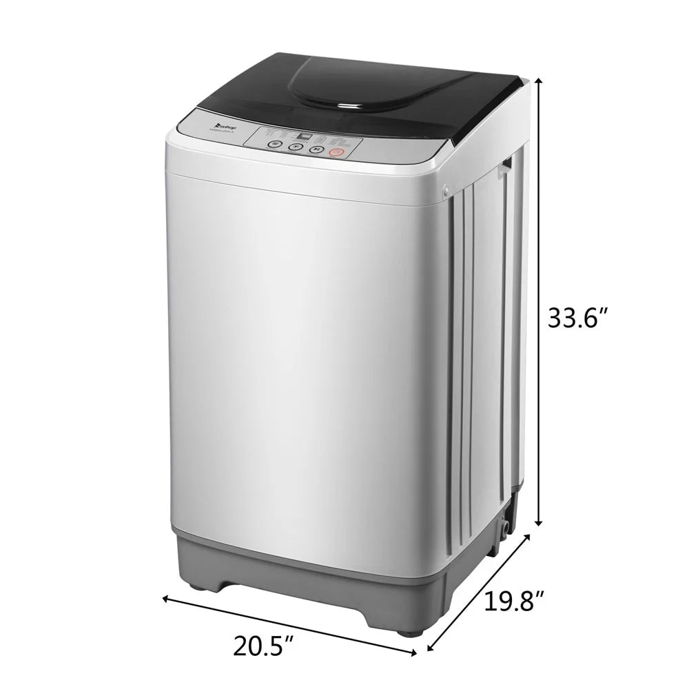 13.3lbs Portable Fully Automatic Washing Machine with Drain Pump N5071