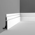 Primed White Polystyrene Baseboard Moulding T205
