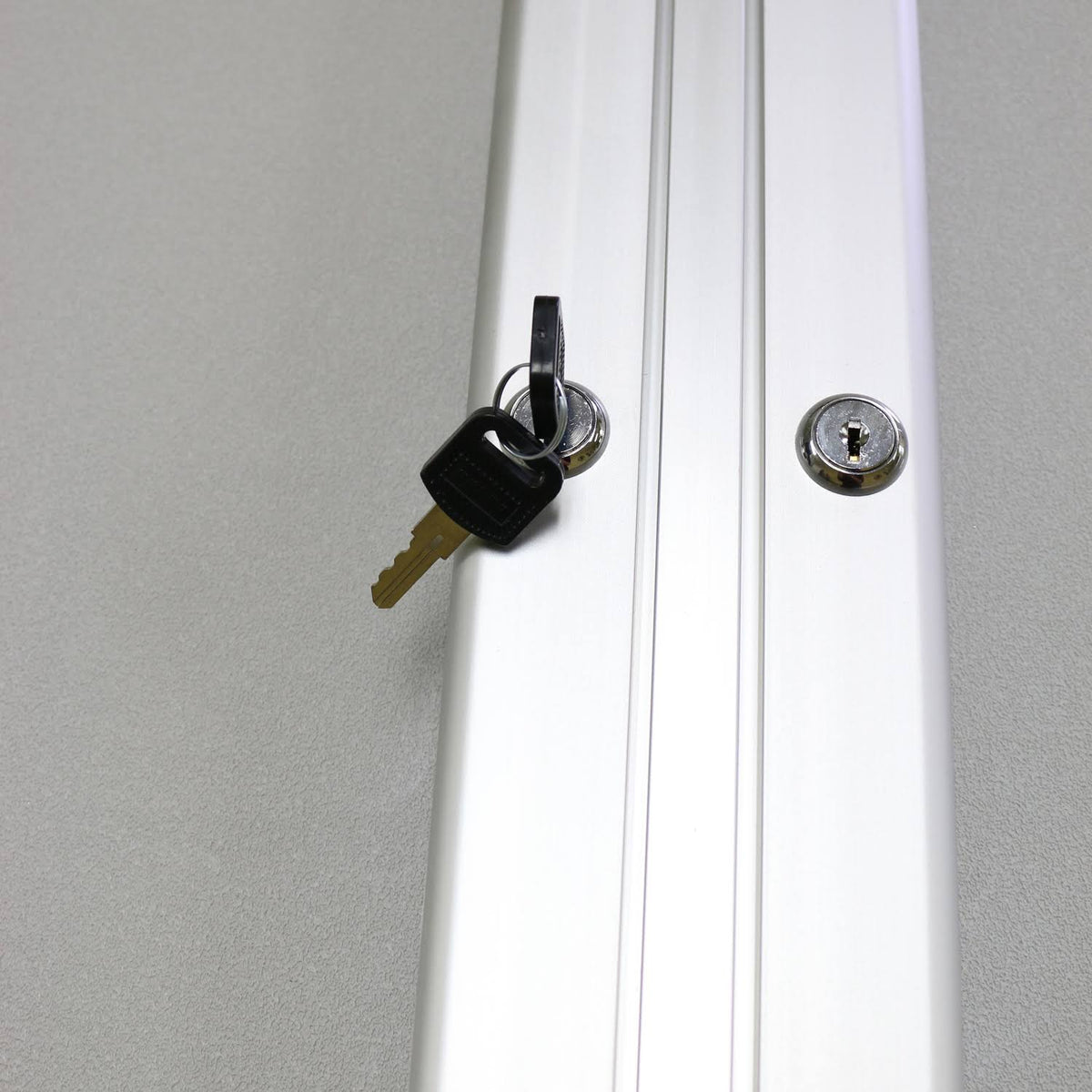 2 Door Enclosed Vinyl Bulletin Board Satin Frame Caramel T971