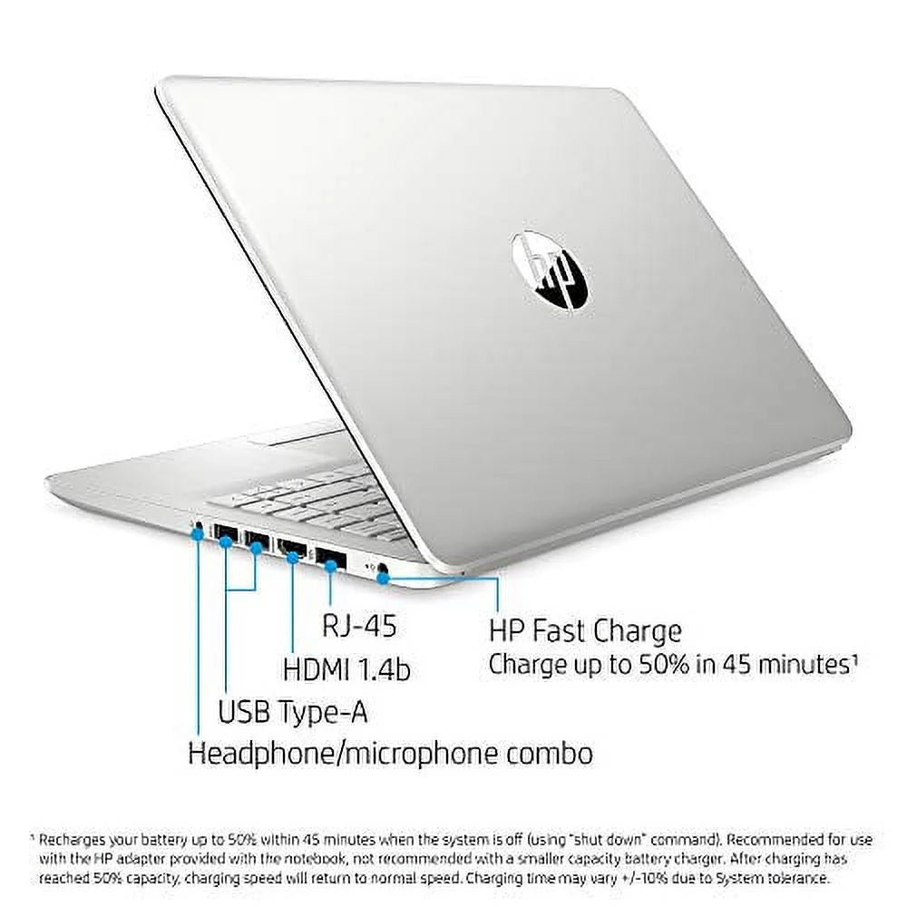 14'' HD Laptop Intel i3 16GB RAM 256GB SSD Silver Windows 10 Pro Q754516