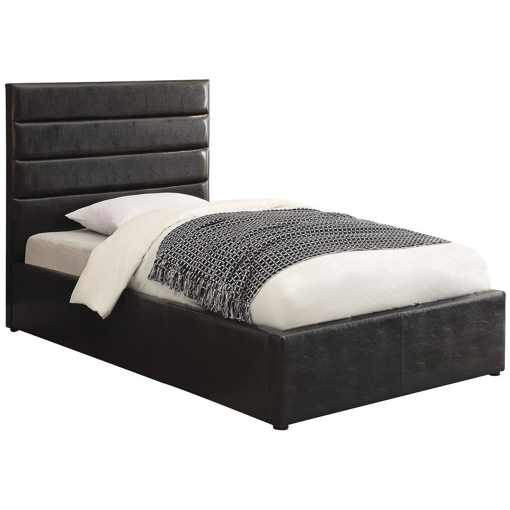 Black Storage Bed Twin V35567
