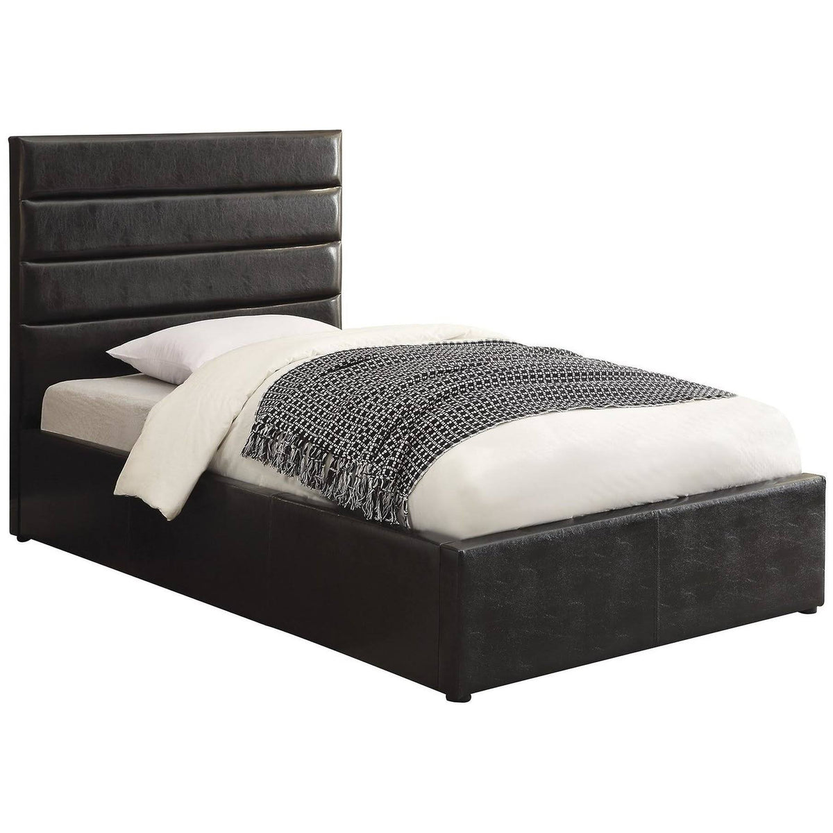 Black Storage Bed Twin V35567